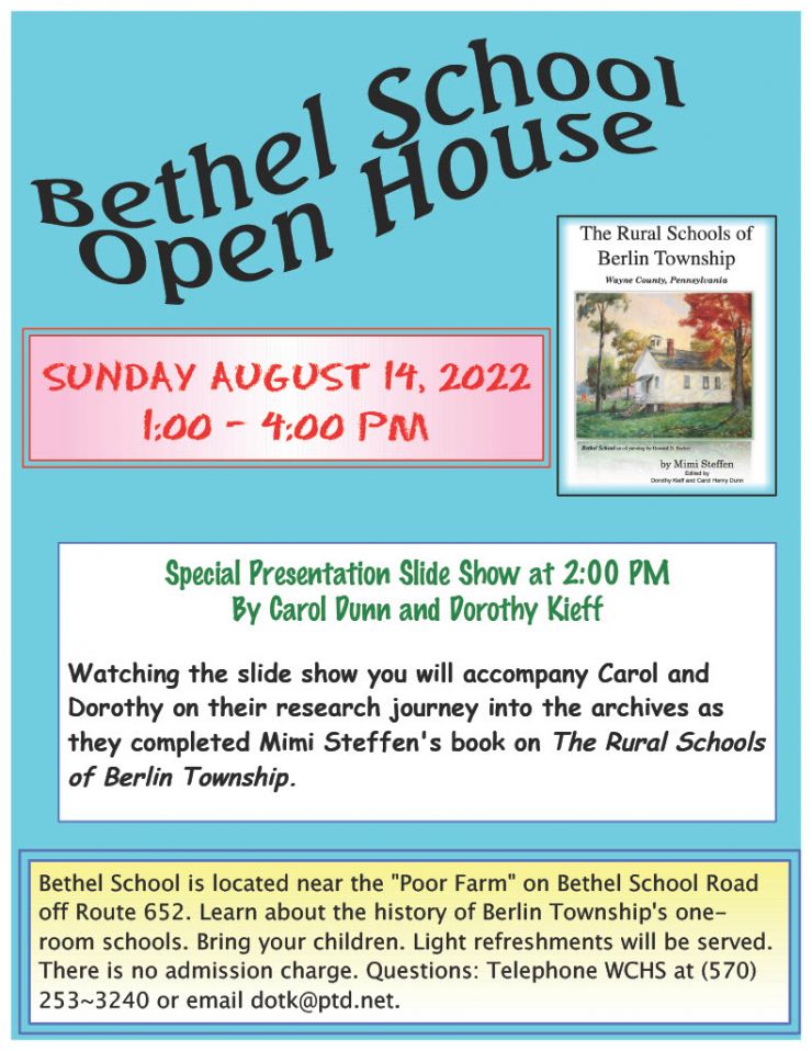 Bethel School Open House August 14, 2022